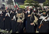 اجتماع دختران جان فدای ایران حافظان خلیج فارس در قشم
