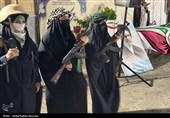 اجتماع دختران جان فدای ایران حافظان خلیج فارس در قشم