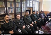 دیدار پاسداران سپاه حضرت عباس(ع) استان اردبیل با آیت الله عاملی