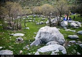 گردشگران در منطقه حفاظت شده چالابه - کرمانشاه