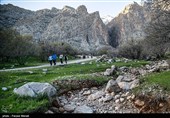 گردشگران در منطقه حفاظت شده چالابه - کرمانشاه