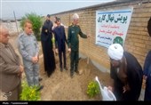 پویش نهال‌کاری به‌یاد شهدای جنگ سوم تحیملی در کهگیلویه برگزار شد+تصویر