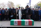 تشییع پیکر مطهر شهید محرمعلی خالقی - زنجان