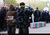 تشییع پیکر مطهر شهید محرمعلی خالقی - زنجان
