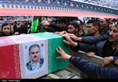 تشییع پیکر مطهر شهید محرمعلی خالقی - زنجان