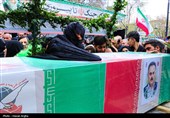 تشییع پیکر مطهر شهید محرمعلی خالقی - زنجان