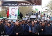 تشییع پیکر مطهر شهید محرمعلی خالقی - زنجان