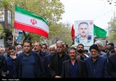 تشییع پیکر مطهر شهید محرمعلی خالقی - زنجان