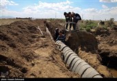 کول گذاری کانال قنات روستای عبدالملکی سبزوار
