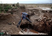 مسدود شدن و ریزش قنات روستای عبدالملکی سبزوار