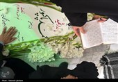 حضور خادمان رضوی در کنار مزار سپهبد شهید پاکپور