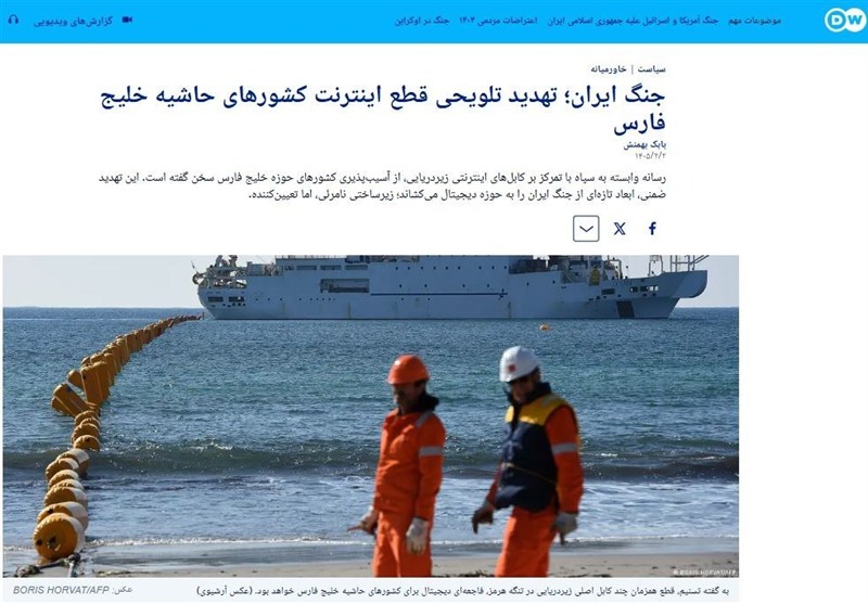 جنگ آمریکا و رژیم صهیونیستی علیه ایران , اینترنت , 