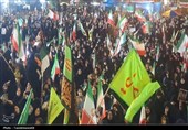 پرچم رضوی بر فراز کهگیلویه؛ باران و اشک شوق مردم