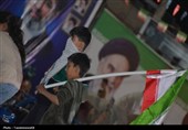 پرچم رضوی بر فراز کهگیلویه؛ باران و اشک شوق مردم