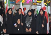 پرچم رضوی بر فراز کهگیلویه؛ باران و اشک شوق مردم