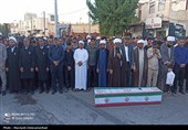 تشییع پیکر مطهر شهید امیرعلی سالاری در بندر لنگه+تصویر