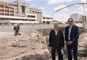 بتن‌ریزی مرکز بازتوانی قلب و اعصاب بیمارستان رازی با 15 میلیارد تومان
