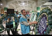 گل‌آرایی ضریح اخت‌الرضا(س)