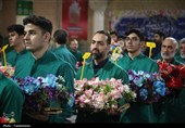 گل‌آرایی ضریح اخت‌الرضا(س)