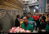 گل‌آرایی ضریح اخت‌الرضا(س)