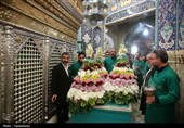 گل‌آرایی ضریح اخت‌الرضا(س)