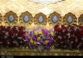 گل‌آرایی ضریح اخت‌الرضا(س)