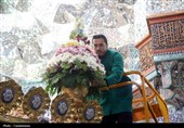 گل‌آرایی ضریح اخت‌الرضا(س)