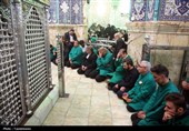گل‌آرایی ضریح اخت‌الرضا(س)