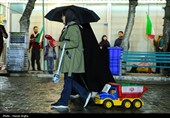 حضور  کودکان در اجتماع حمایت از رهبری و نیروهای مسلح - زنجان