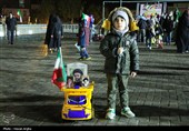 حضور  کودکان در اجتماع حمایت از رهبری و نیروهای مسلح - زنجان