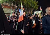 پنجاه و نهمین شب حماسه‌آفرینی مردم در حسینیه ایران در میدان شهدای اراک