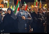 پنجاه و نهمین شب حماسه‌آفرینی مردم در حسینیه ایران در میدان شهدای اراک