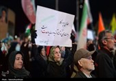 پنجاه و نهمین شب حماسه‌آفرینی مردم در حسینیه ایران در میدان شهدای اراک