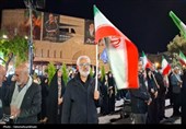 پنجاه و نهمین شب حماسه‌آفرینی مردم در حسینیه ایران در میدان شهدای اراک
