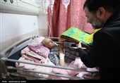 حضور خادمان حرم رضوی در بیمارستان بعثت همدان