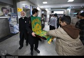 حضور خادمان حرم رضوی در بیمارستان بعثت همدان