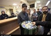 حضور خادمان حرم رضوی در بیمارستان بعثت همدان