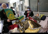 حضور خادمان حرم رضوی در بیمارستان بعثت همدان