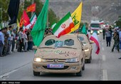 رزمایش جان فدا برای ایران امام رضایی در لامرد - فارس