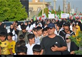 نمایش عظیم اقتدار ملی در دهدشت