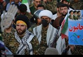 نمایش عظیم اقتدار ملی در دهدشت
