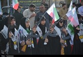 نمایش عظیم اقتدار ملی در دهدشت