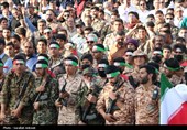 حضور حماسی مردم کرمان در رزمایش «جانفدا برای ایران امام رضایی»