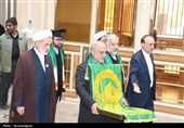 دادگستری استان میزبان پرچم بارگاه ثامن الحجج حضرت امام رضا (ع)