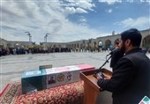 پیکر مطهر جانباز 70درصد بصیر در مشهد تشییع شد