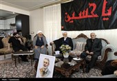 دیدار آیت‌الله اعرافی با خانواده شهید سپهبد موسوی + تصاویر