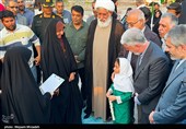 بازدید وزیر فرهنگ و ارشاد اسلامی از مدرسه شجره طیبه میناب