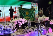 جشن ازدواج آسان 20 زوج جوان دشتی با طنین صلوات خاصه حرم رضوی