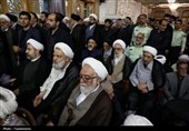 مراسم چهلم شهادت علی لاریجانی در حرم حضرت فاطمه معصومه(س)