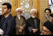 مراسم چهلم شهادت علی لاریجانی در حرم حضرت فاطمه معصومه(س)
